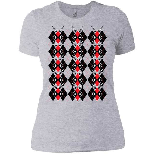 T-Shirts Heather Grey / X-Small Deadpool Argyle Women's Premium T-Shirt