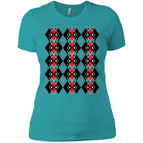 T-Shirts Tahiti Blue / X-Small Deadpool Argyle Women's Premium T-Shirt