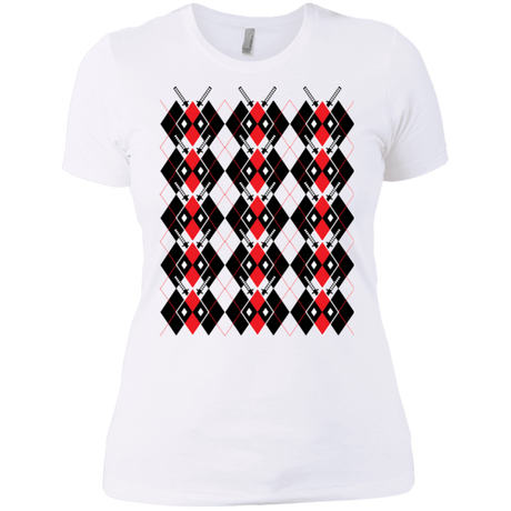 T-Shirts White / X-Small Deadpool Argyle Women's Premium T-Shirt