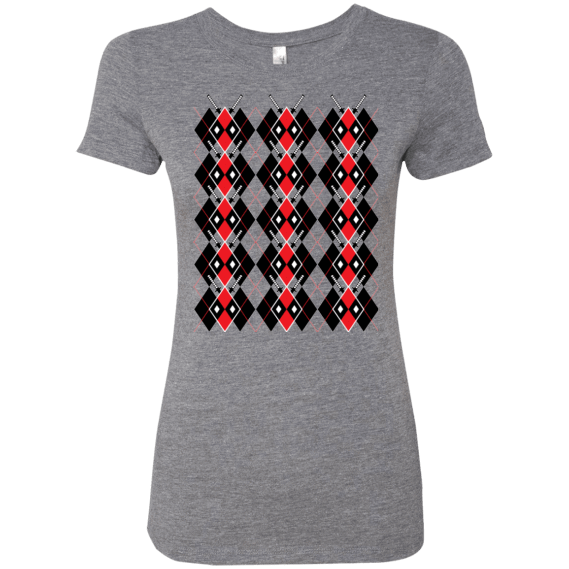 T-Shirts Premium Heather / Small Deadpool Argyle Women's Triblend T-Shirt