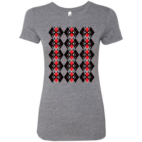 T-Shirts Premium Heather / Small Deadpool Argyle Women's Triblend T-Shirt