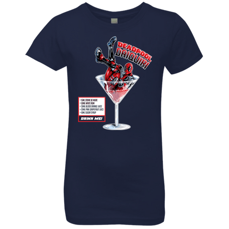 T-Shirts Midnight Navy / YXS Deadpool Daiquiri Girls Premium T-Shirt
