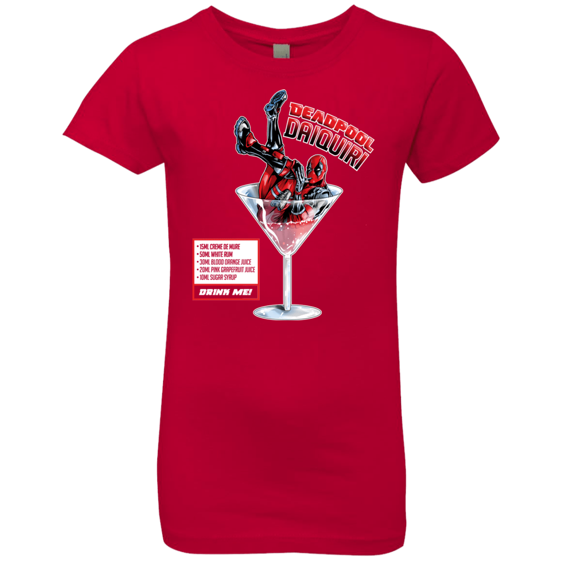 T-Shirts Red / YXS Deadpool Daiquiri Girls Premium T-Shirt
