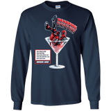 T-Shirts Navy / S Deadpool Daiquiri Men's Long Sleeve T-Shirt