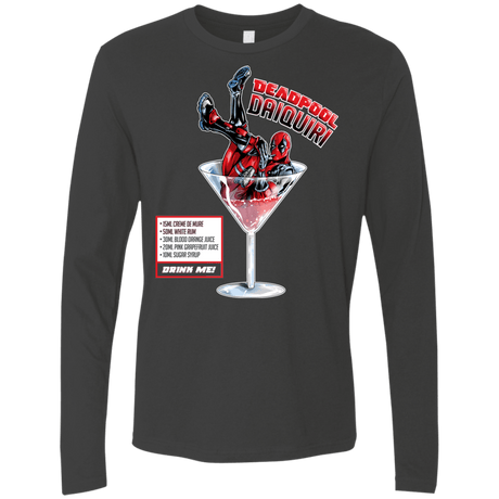 T-Shirts Heavy Metal / S Deadpool Daiquiri Men's Premium Long Sleeve