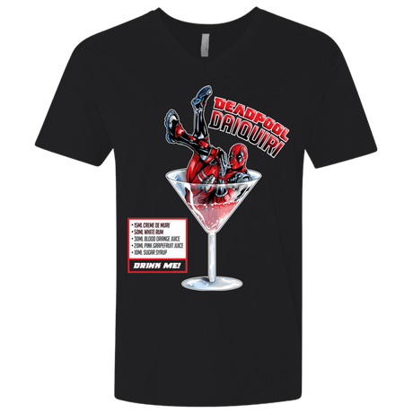 T-Shirts Black / X-Small Deadpool Daiquiri Men's Premium V-Neck
