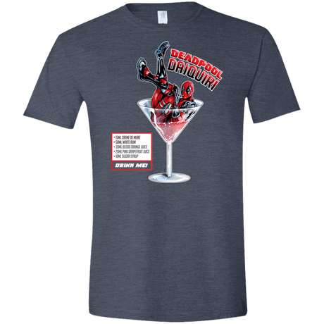 T-Shirts Heather Navy / S Deadpool Daiquiri Men's Semi-Fitted Softstyle