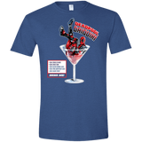 T-Shirts Heather Royal / X-Small Deadpool Daiquiri Men's Semi-Fitted Softstyle