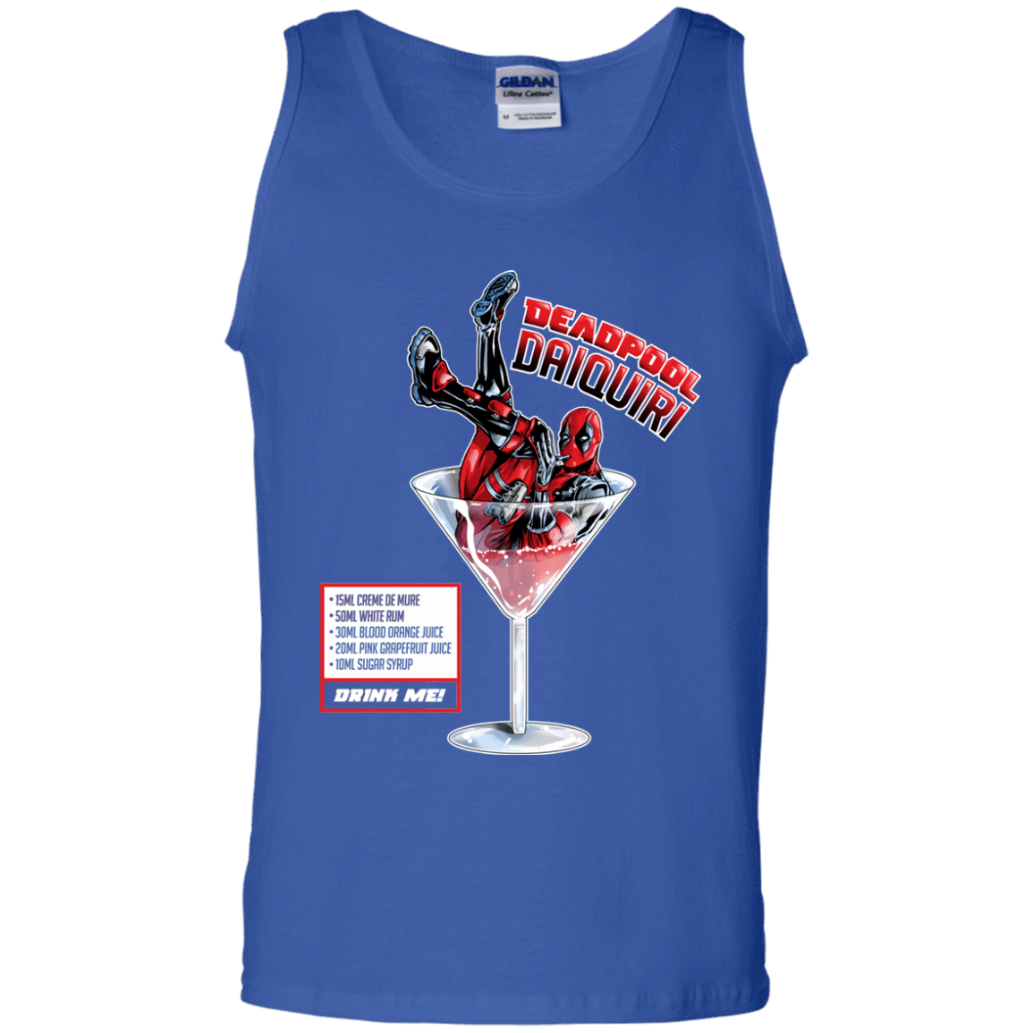 T-Shirts Royal / S Deadpool Daiquiri Men's Tank Top