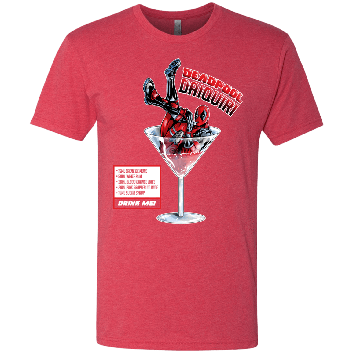 T-Shirts Vintage Red / S Deadpool Daiquiri Men's Triblend T-Shirt