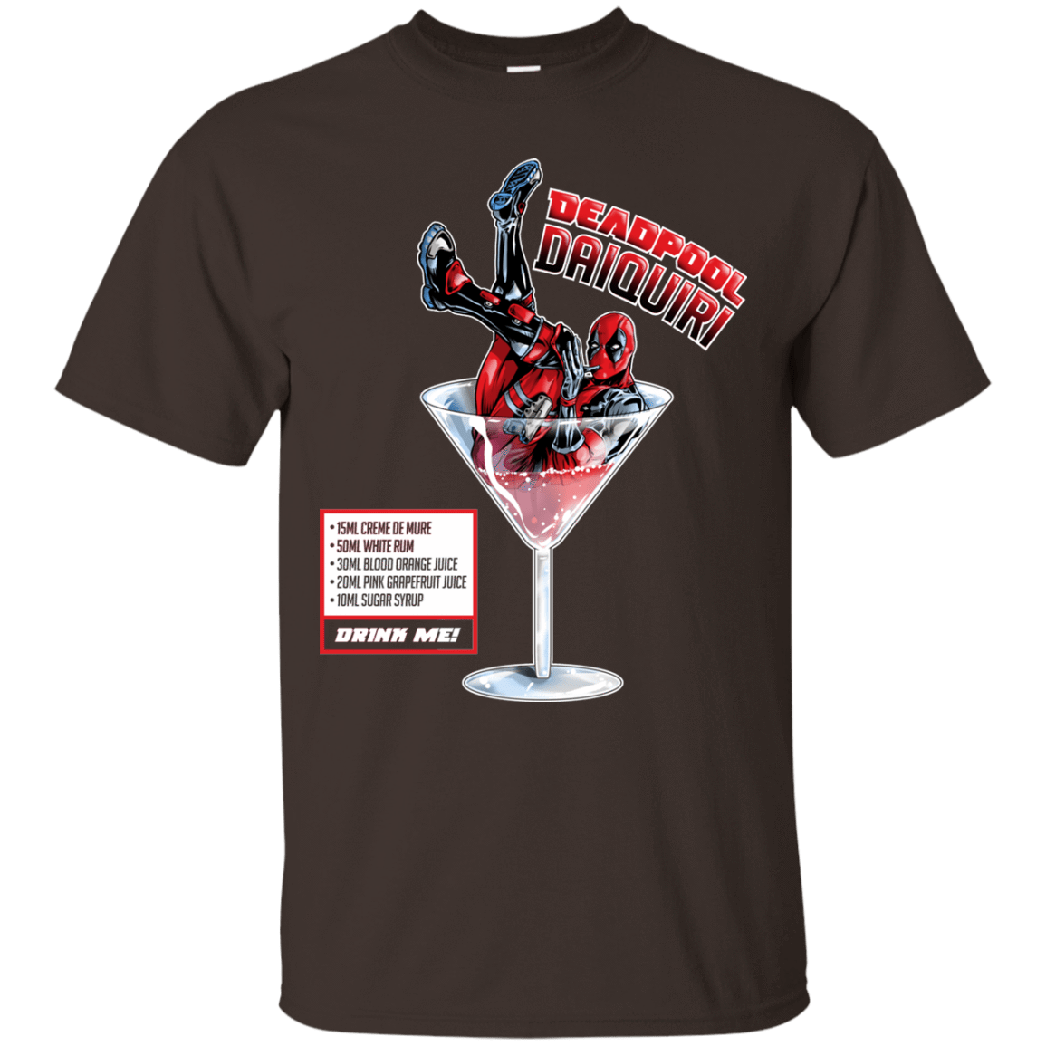 T-Shirts Dark Chocolate / S Deadpool Daiquiri T-Shirt