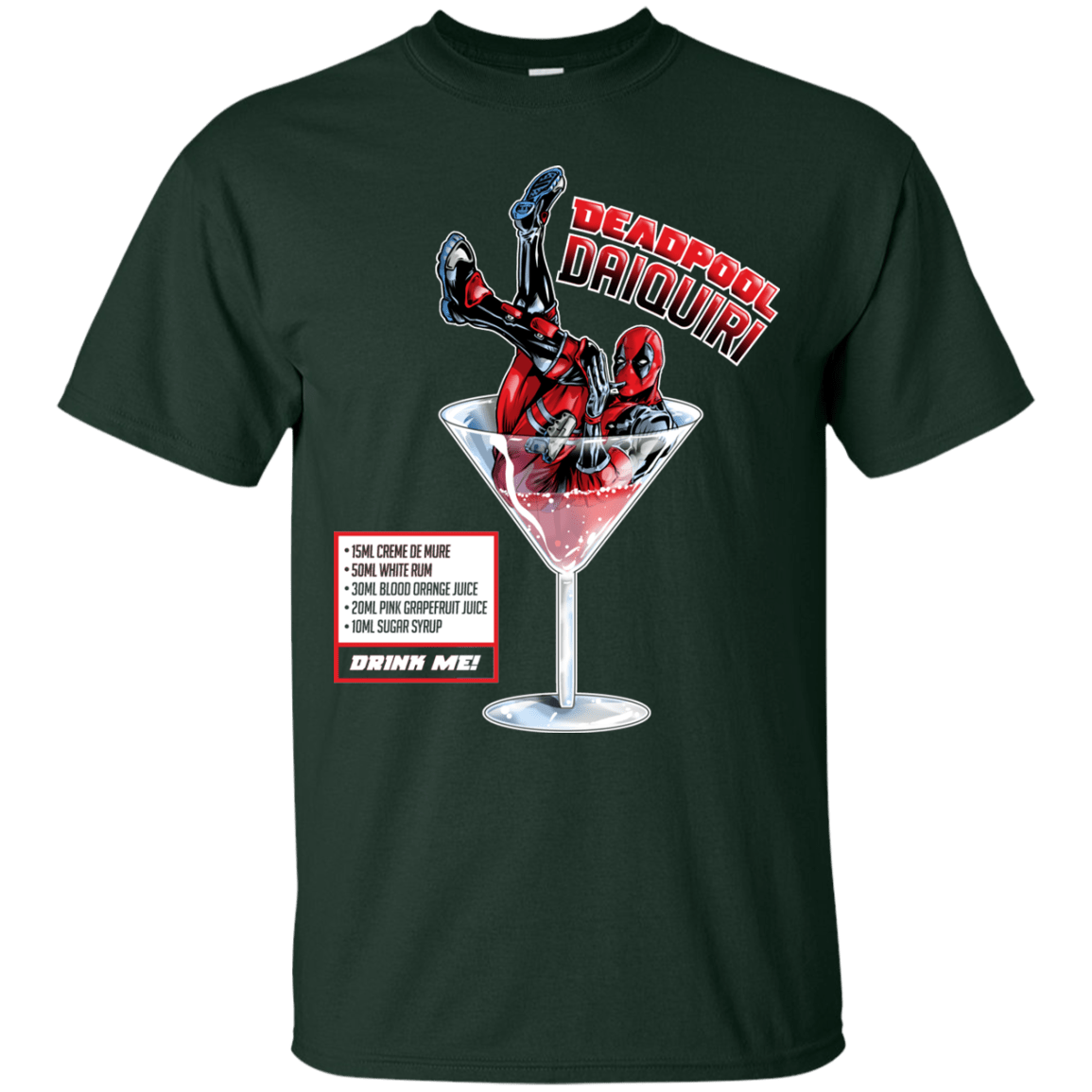 T-Shirts Forest / S Deadpool Daiquiri T-Shirt