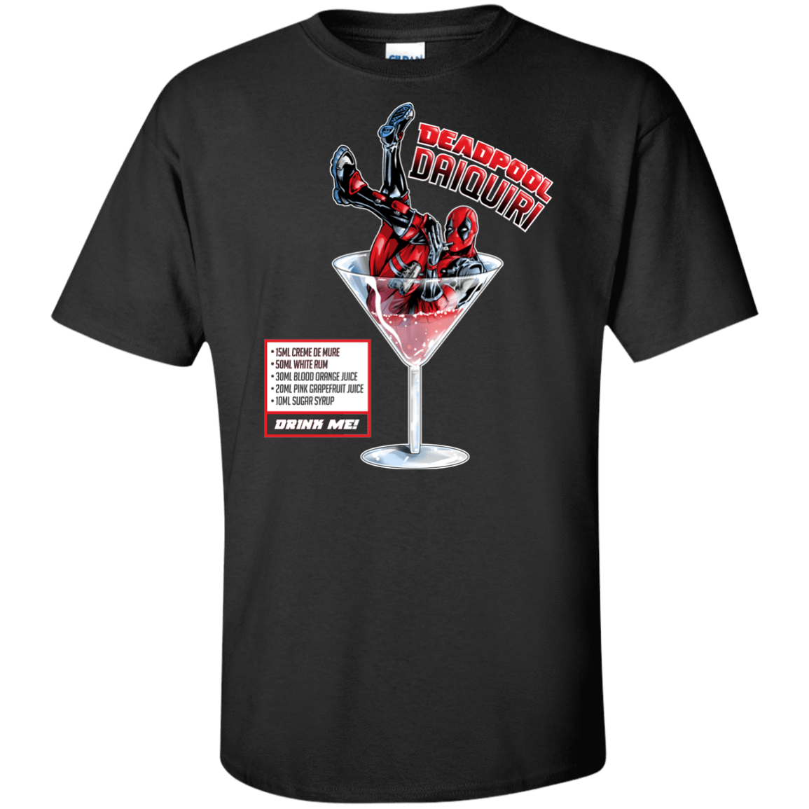T-Shirts Black / XLT Deadpool Daiquiri Tall T-Shirt