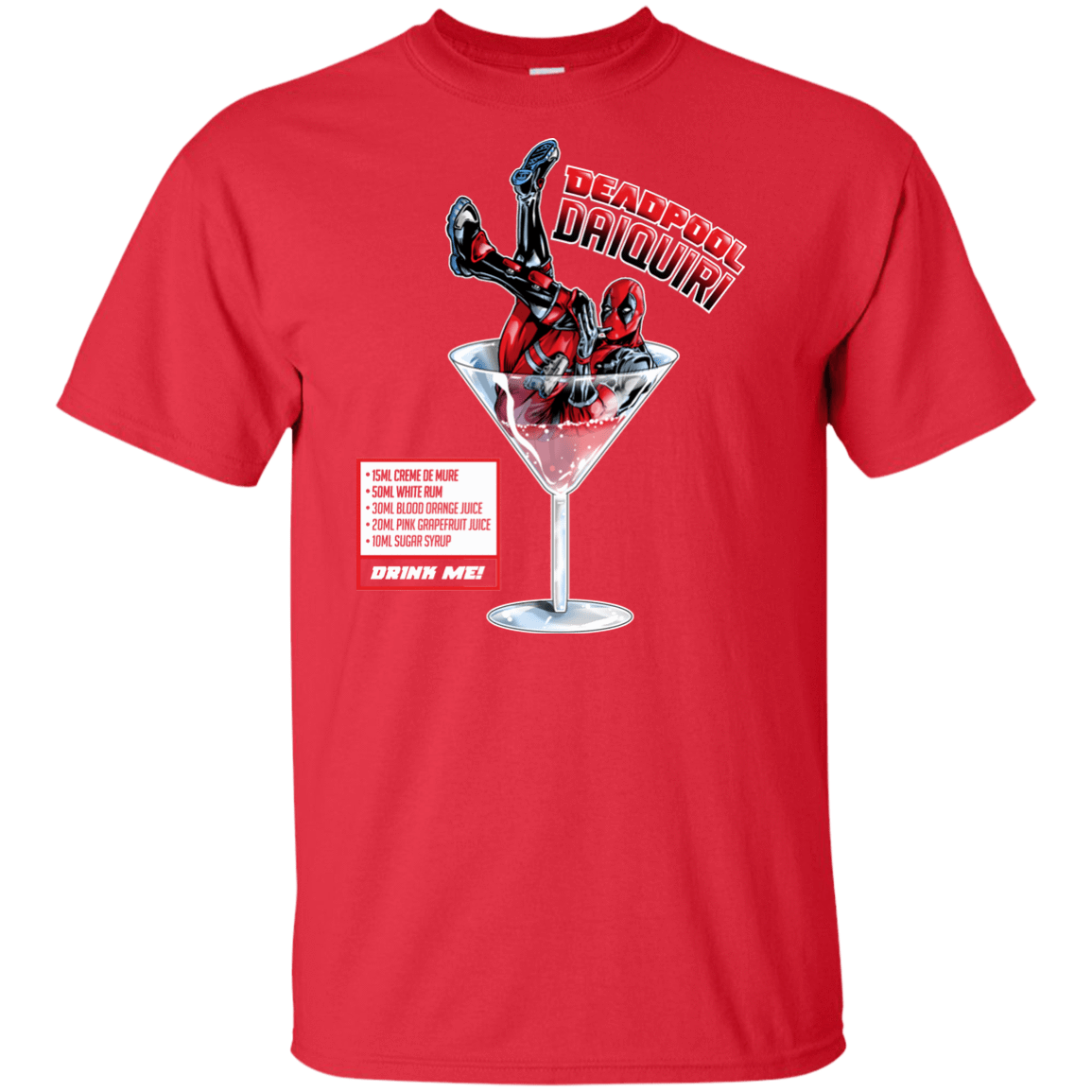 T-Shirts Red / XLT Deadpool Daiquiri Tall T-Shirt