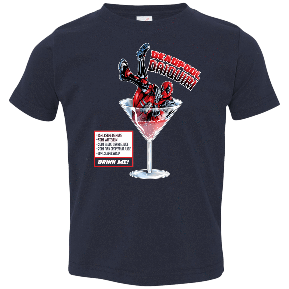 T-Shirts Navy / 2T Deadpool Daiquiri Toddler Premium T-Shirt