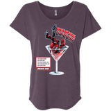 T-Shirts Vintage Purple / X-Small Deadpool Daiquiri Triblend Dolman Sleeve