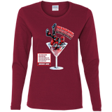 T-Shirts Cardinal / S Deadpool Daiquiri Women's Long Sleeve T-Shirt