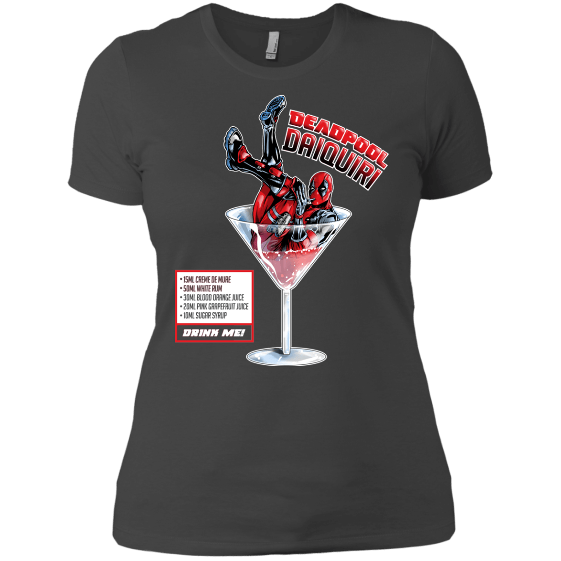T-Shirts Heavy Metal / X-Small Deadpool Daiquiri Women's Premium T-Shirt