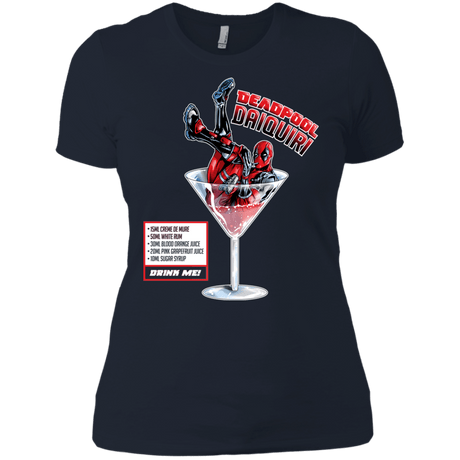 T-Shirts Midnight Navy / X-Small Deadpool Daiquiri Women's Premium T-Shirt