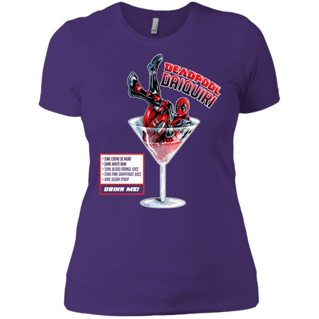 T-Shirts Purple Rush/ / X-Small Deadpool Daiquiri Women's Premium T-Shirt