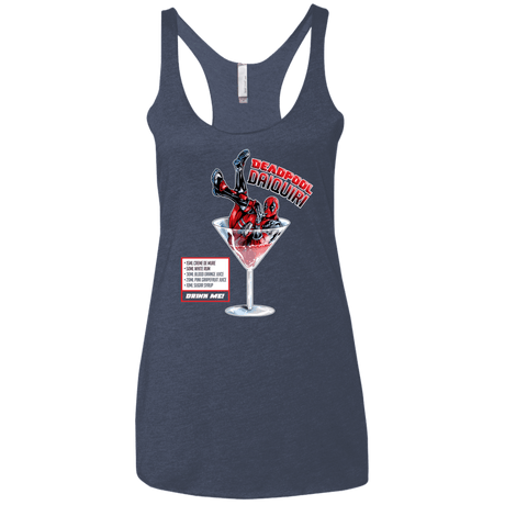 T-Shirts Vintage Navy / X-Small Deadpool Daiquiri Women's Triblend Racerback Tank