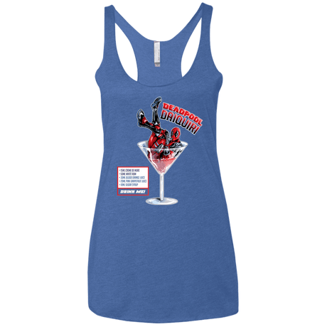 T-Shirts Vintage Royal / X-Small Deadpool Daiquiri Women's Triblend Racerback Tank