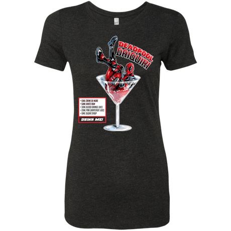 T-Shirts Vintage Black / S Deadpool Daiquiri Women's Triblend T-Shirt
