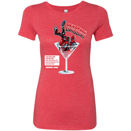 T-Shirts Vintage Red / S Deadpool Daiquiri Women's Triblend T-Shirt