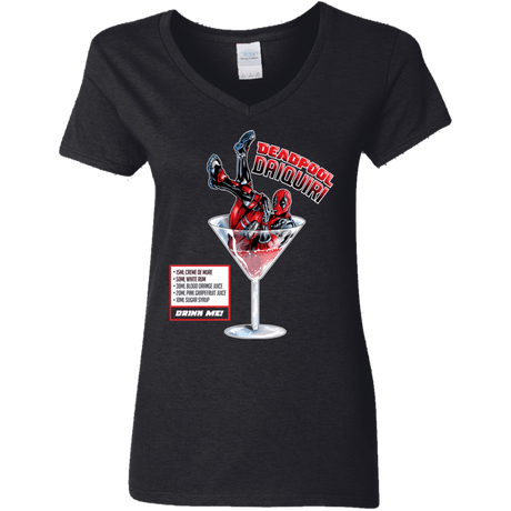 T-Shirts Black / S Deadpool Daiquiri Women's V-Neck T-Shirt