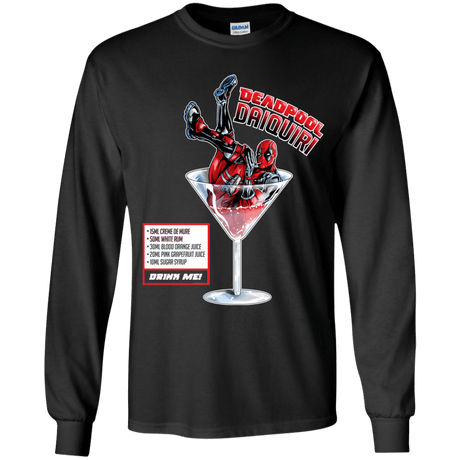 T-Shirts Black / YS Deadpool Daiquiri Youth Long Sleeve T-Shirt