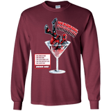T-Shirts Maroon / YS Deadpool Daiquiri Youth Long Sleeve T-Shirt