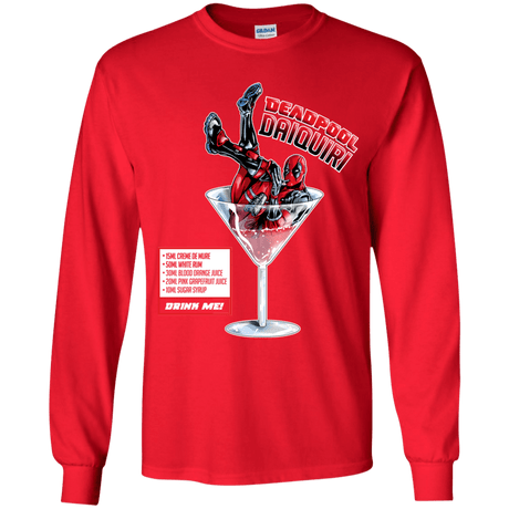 T-Shirts Red / YS Deadpool Daiquiri Youth Long Sleeve T-Shirt