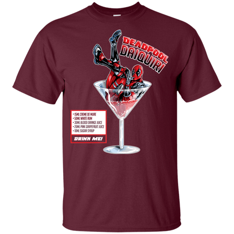T-Shirts Maroon / YXS Deadpool Daiquiri Youth T-Shirt