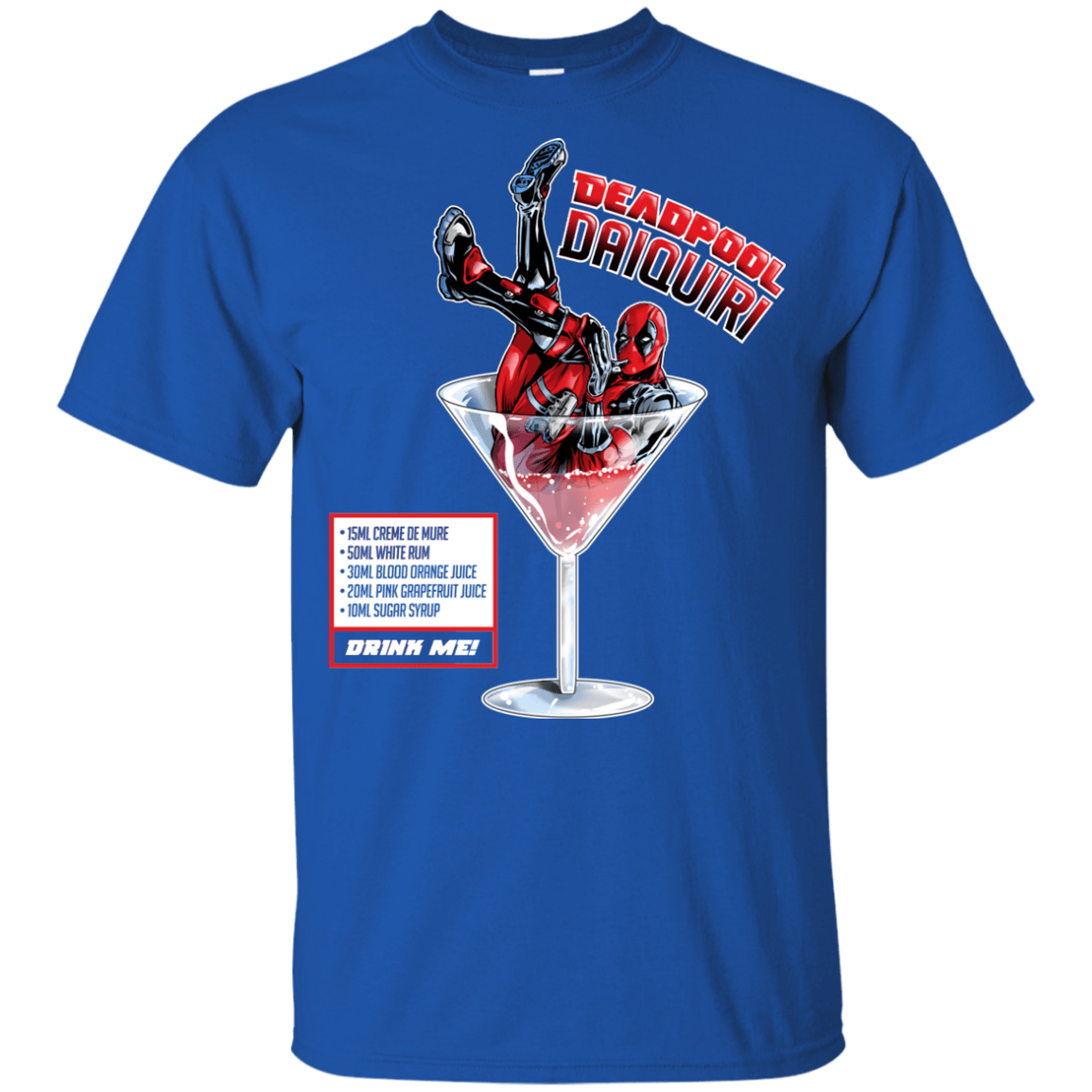 T-Shirts Royal / YXS Deadpool Daiquiri Youth T-Shirt
