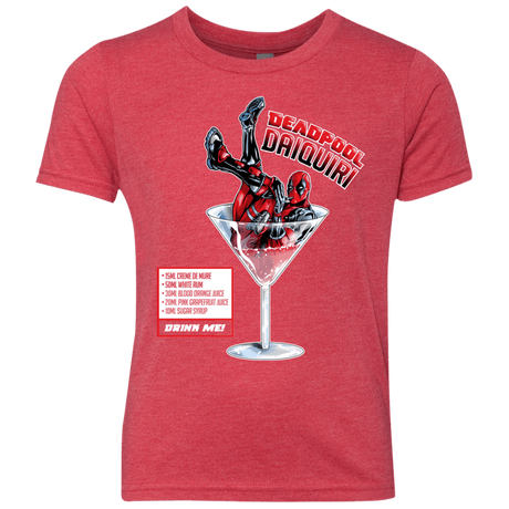 T-Shirts Vintage Red / YXS Deadpool Daiquiri Youth Triblend T-Shirt