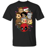 T-Shirts Black / S Deadpool Heads T-Shirt