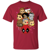 T-Shirts Cardinal / S Deadpool Heads T-Shirt