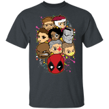 T-Shirts Dark Heather / S Deadpool Heads T-Shirt