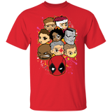 T-Shirts Red / S Deadpool Heads T-Shirt
