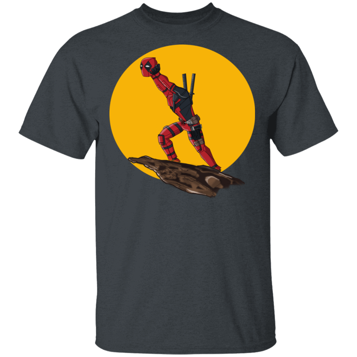 T-Shirts Dark Heather / S Deadpool King T-Shirt