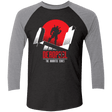 T-Shirts Vintage Black/Premium Heather / X-Small Deadpool Men's Triblend 3/4 Sleeve
