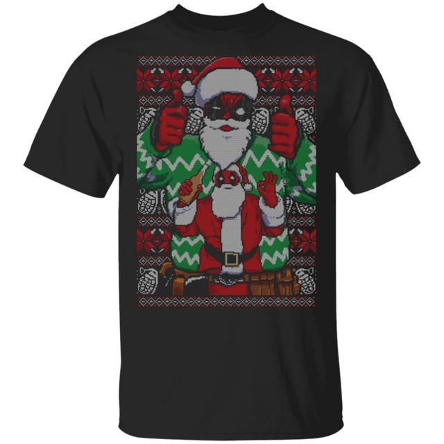 T-Shirts Black / S Deadpool Ugly Sweater T-Shirt