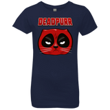 T-Shirts Midnight Navy / YXS Deadpurr2 Girls Premium T-Shirt