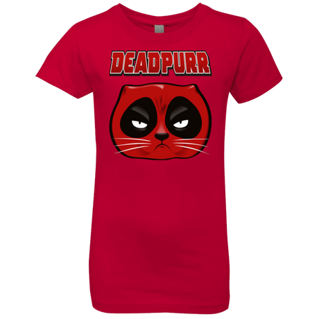 T-Shirts Red / YXS Deadpurr2 Girls Premium T-Shirt