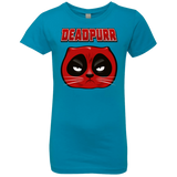 T-Shirts Turquoise / YXS Deadpurr2 Girls Premium T-Shirt