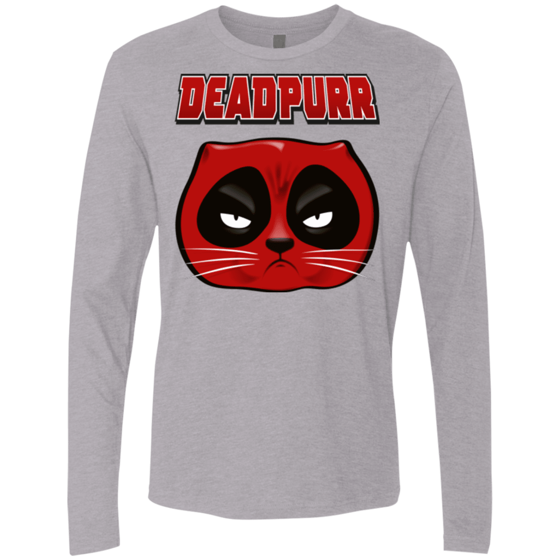 T-Shirts Heather Grey / Small Deadpurr2 Men's Premium Long Sleeve