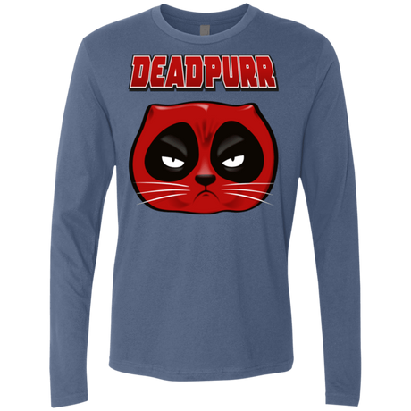 T-Shirts Indigo / Small Deadpurr2 Men's Premium Long Sleeve