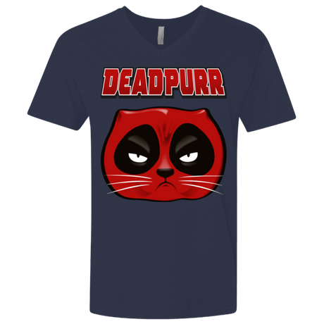 T-Shirts Midnight Navy / X-Small Deadpurr2 Men's Premium V-Neck