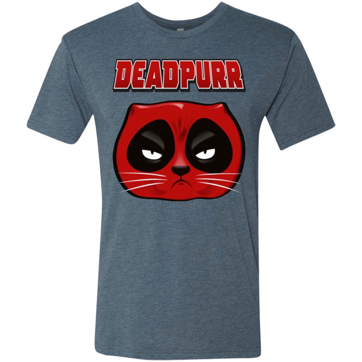 T-Shirts Indigo / Small Deadpurr2 Men's Triblend T-Shirt
