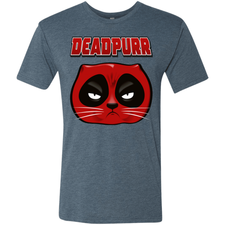 T-Shirts Indigo / Small Deadpurr2 Men's Triblend T-Shirt